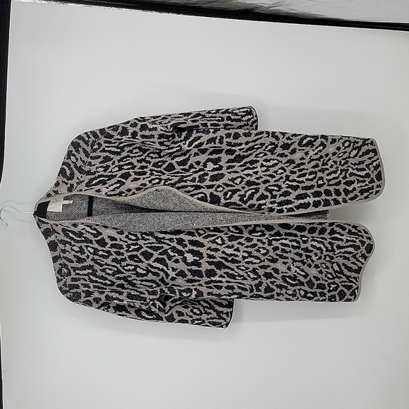 Joie Berit Leopard Print Cardigan Sweater Women’s size S Wool Mohair - Picture 4 of 9